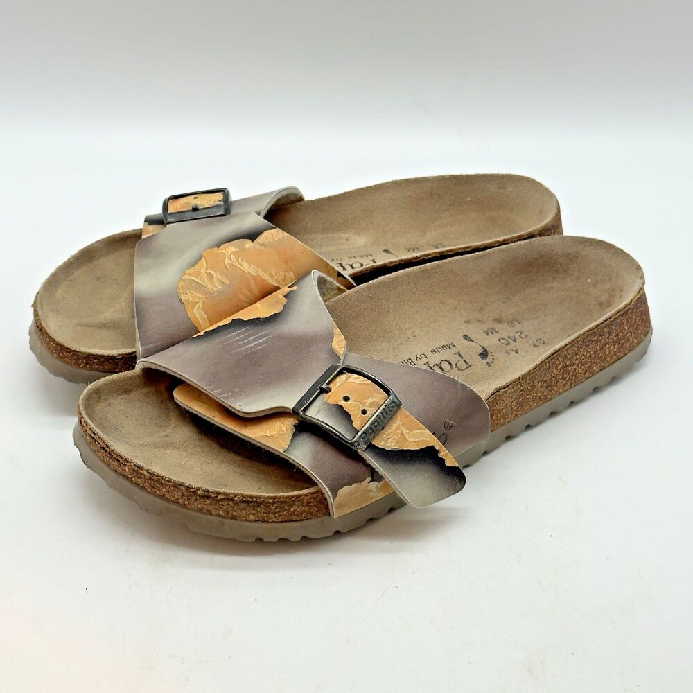 Papillio by Birkenstock Catalina Sandal Women 6 EU 37 Hibiscus Floral Birko-Flor